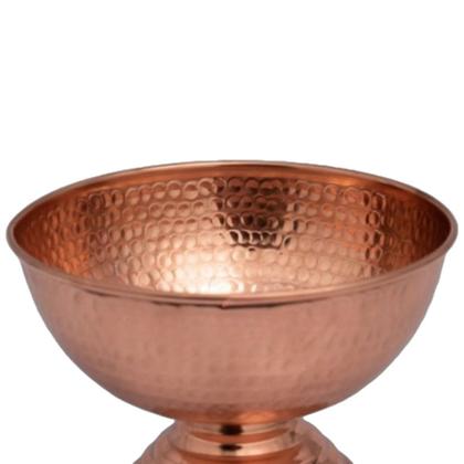 Imagem de Champanheira Balde Gelo Cobre Puro Funda Com Pé Sem Alça 8L