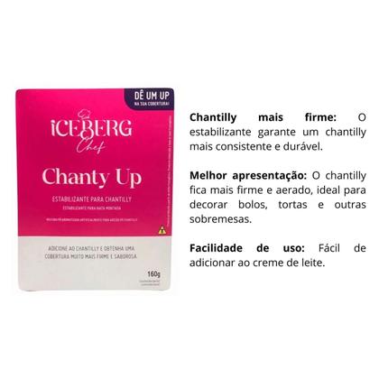 Imagem de Chanty up estabilizante para chantilly iceberg c/ 160 gramas