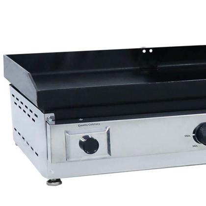 Imagem de Chapa Bifeteira a Gás Baixa Pressão Venâncio em Aço Inox Deguste Luxo com 65 cm - C65 14213