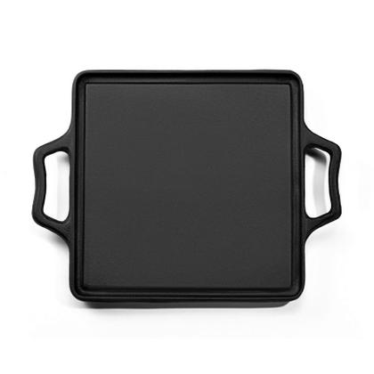 Imagem de Chapa Lisa Quadrada Alça de Ferro Panela Mineira 40x40cm