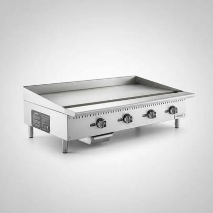 Imagem de Chapa para Lanches a Gas 4 Queimadores Profissional 33X120X77cm 18MM CPG48M FrigoPro