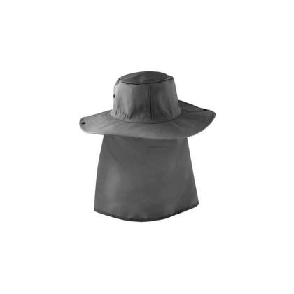 Imagem de Chapéu australiano pescador com capuz proteção solar grafite