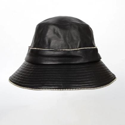 Imagem de Chapéu Beret Vintage Masculino Em Couro De Ovelha Real Para Idosos E Meia-Idade, Capuz À Prova De