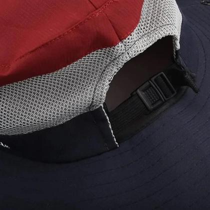 Imagem de Chapéu Bob Feminino de Aba Larga com Proteção UV UPF 50+ - Balde com Alça de Corrente