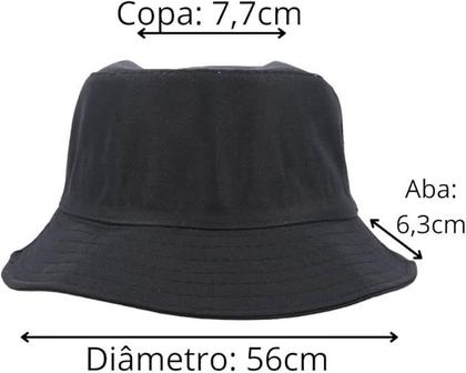 Imagem de Chapéu Bucket Hat Boné Balde Pescador Praia Verão Proteção