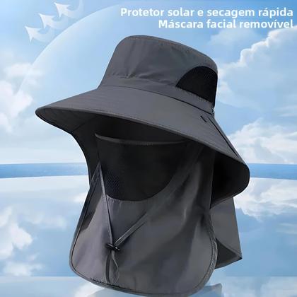 Imagem de Chapéu Bucket Unissex Com Proteção UV E Aba Para Pesca, Camping E Caça