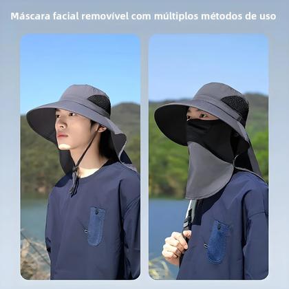 Imagem de Chapéu Bucket Unissex Com Proteção UV E Aba Para Pesca, Camping E Caça