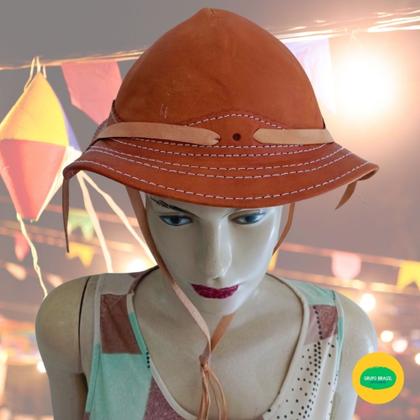 Imagem de Chapéu Cabana Vaqueiro UNISSEX  Festa Junina Vaquejada  Aba Média Couro Semirrígido