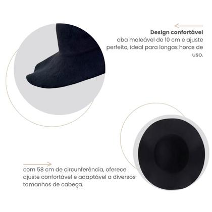 Imagem de Chapéu Cata Ovo Natanzinho Lima Preto Unissex  Aveludado Personalizado com Frase 