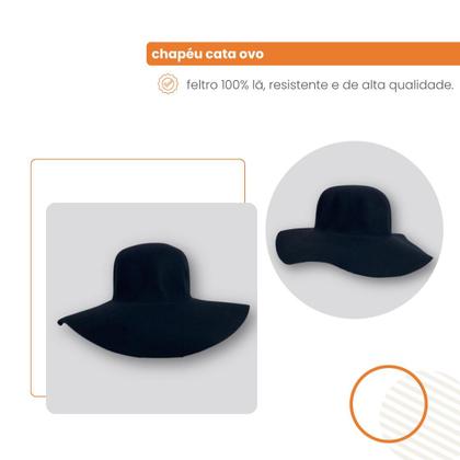 Imagem de Chapéu Cata Ovo Natanzinho Lima Preto UnissexAveludado