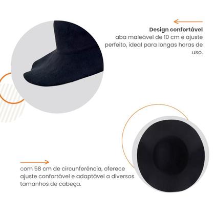 Imagem de Chapéu Cata Ovo Natanzinho Lima Preto UnissexAveludado