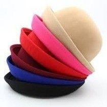 Imagem de Chapeu Coco Feltro Feminina Cores Variados ESTILO RETRO