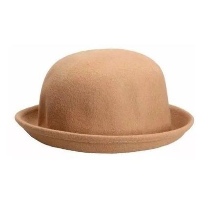 Imagem de Chapeu Coco Feltro Feminina Cores Variados ESTILO RETRO