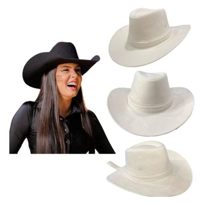 Imagem de Chapéu Country Ana Castela Boiadereira Rodeio Cowboy Sertanejo Vaquejada Fem Moda Fashion Patricinha