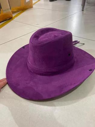 Imagem de Chapéu Country Ana Castela Boiadereira Rodeio Cowboy Sertanejo Vaquejada Feminino Moda Fashion ROSA