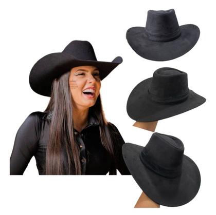Imagem de Chapéu Country Ana Castela Boiadereira Rodeio Cowboy Sertanejo Vaquejada Feminino Moda Fashion ROSA