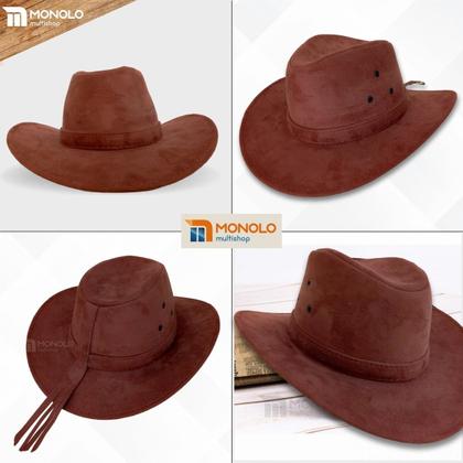 Imagem de Chapéu Country Ana Castela Peão Boiadeiro Americano Sertanejo Barretos Vaqueiro Camurça Premium Infantil Tradicional