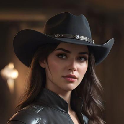 Imagem de Chapéu Country Camurça Flocado Preto Aba Média Unissex Linha Gustavo Lima