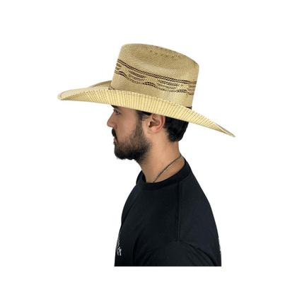 Imagem de Chapéu Country Original Pralana Bangora De Usar No Rodeio Bege Carneira Elástica - REF: 180.12849.3671