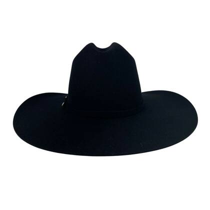Imagem de Chapéu Country Pralana Arena Felt Preto Aba 11 Copa Alta Ref 11598