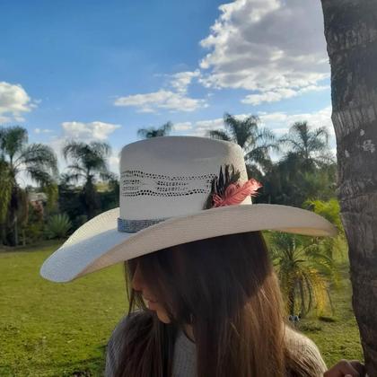 Imagem de Chapéu Country Pralana Feminino Com Strass Aba 12 TAM P