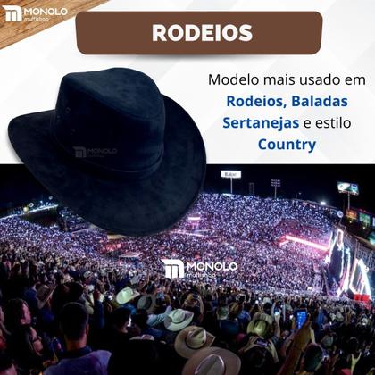 Imagem de Chapeu Country Rodeio Americano Cowboy Boiadeiro Clássico