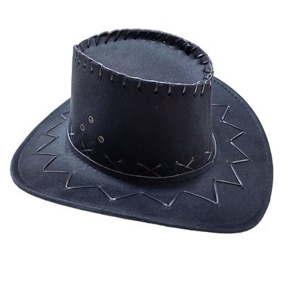 Imagem de Chapéu Cowboy Cowgirl Adulto em Tecido Festa Junina Country Peão de Boiadeiro Vaqueiro Rodeio Vaqueira Arraial Caipira