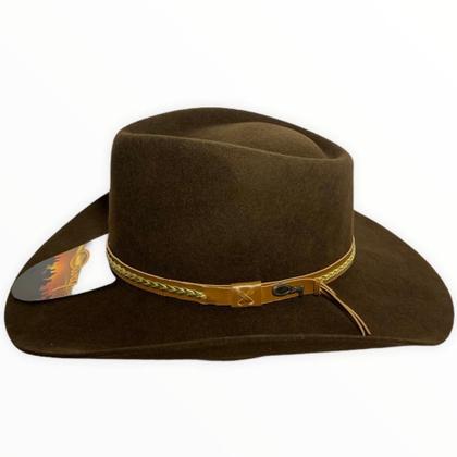 Imagem de Chapéu Cury Pelo e Lã Crocodilo Aba 8,5 Chocolate