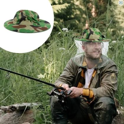 Imagem de Chapéu De Abelha Protetor Para Apicultor Camping Ou Pesca