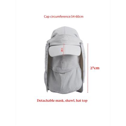 Imagem de Chapéu de Beisebol Masculino com Proteção UV - Aba Removível e Secagem Rápida