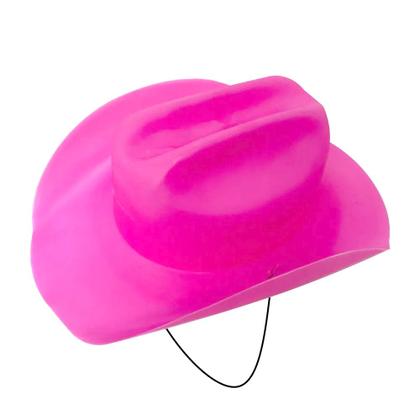 Imagem de Chapéu de Boiadeira Cowboy serve em Adultos e crianças Festa Junina Rosa