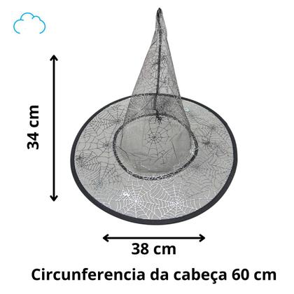 Imagem de Chapéu de Bruxa Acessório Mágico para um Look Encantador
