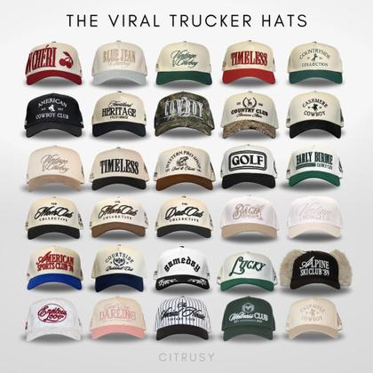 Imagem de Chapéu de caminhoneiro CITRUSY Vintage Mom & Dad para homens e mulheres rosa