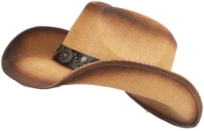 Imagem de Chapéu de caubói Melesh Adult Sun Straw Western Brown 59cm
