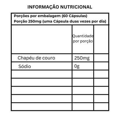 Imagem de Chapéu de Couro 250mg 60 Cápsulas