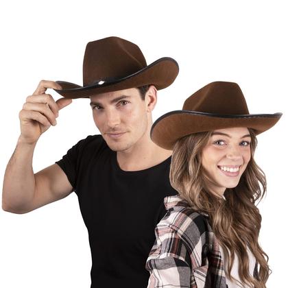 Imagem de Chapéu de cowboy em feltro marrom canguru para homens e mulheres