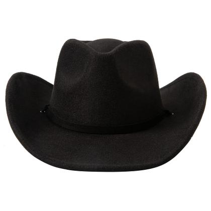 Imagem de Chapéu de cowboy Lanzom Retro Feltro com aba larga para mulheres e homens