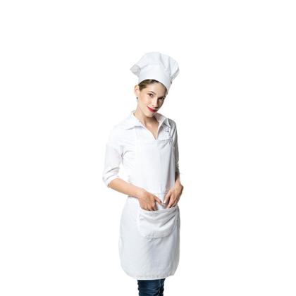 Imagem de Chapeu de Cozinheiro Branco Chef Touca Unissex Ajustavel