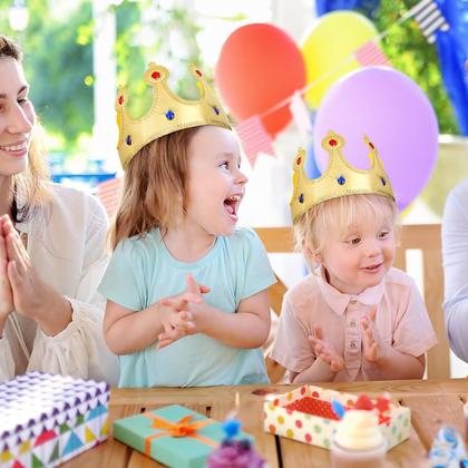 Imagem de Chapéu de Festa Infantil Crown NUOBESTY Golden King