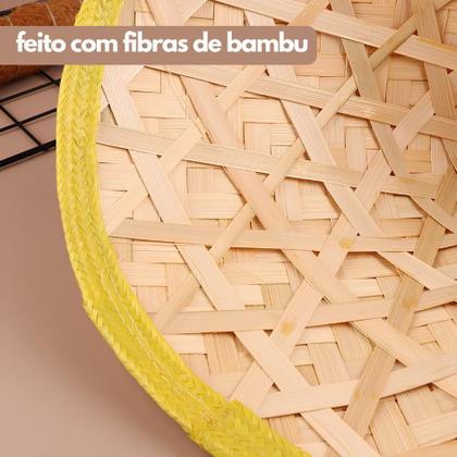 Imagem de Chapéu De Palha Chinês De Fibra Natural Chapeu De Pescador De Bambu Para Turista Fantasia Artesanal