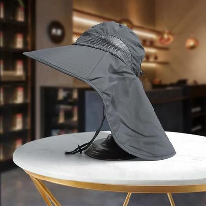 Imagem de Chapéu de Pesca com Aba Larga - Secagem Rápida para Homens - Ideal para Selva e Caminhadas