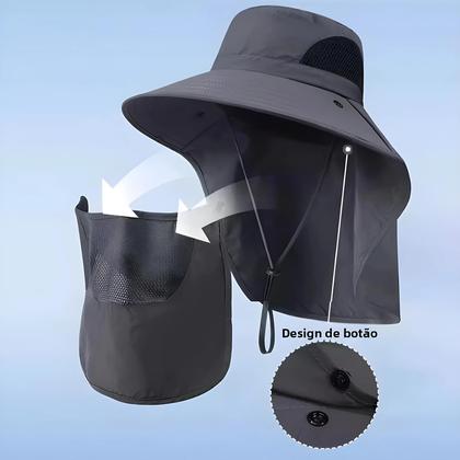 Imagem de Chapéu De Pesca Com Proteção UV Para Verão, Chapéu De Balde Para Caminhadas E Camping Com Visor Para