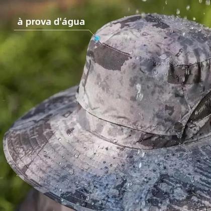 Imagem de Chapéu De Pescador Com Proteção Solar Para Camping, Pesca E Caminhadas, Com Ventilador Solar