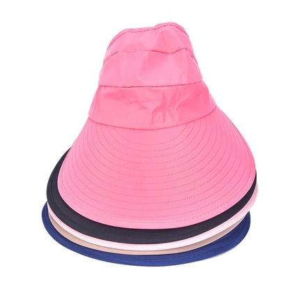 Imagem de Chapéu De Praia Feminino Com Aba Larga Para Proteção Solar, Dobrável, Com Proteção UV, Ideal Para