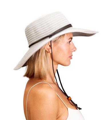 Imagem de Chapéu de sol feminino trançado de aba larga Hat Sloggers UPF 50+