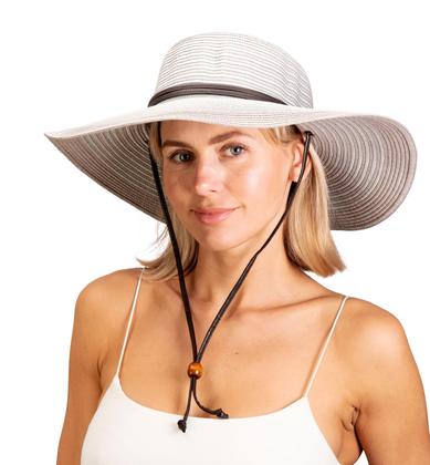 Imagem de Chapéu de sol feminino trançado de aba larga Hat Sloggers UPF 50+