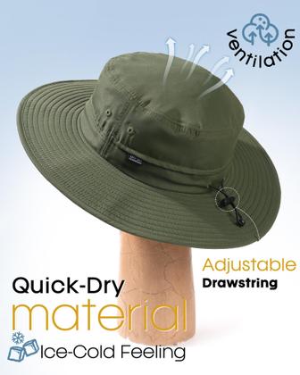 Imagem de Chapéu de sol FURTALK embalável com proteção UV de aba larga UPF 50+