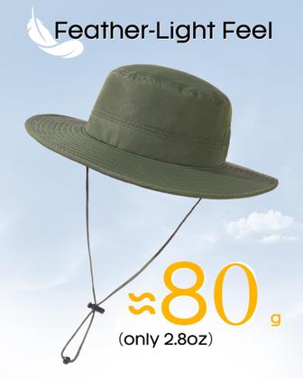 Imagem de Chapéu de sol FURTALK embalável com proteção UV de aba larga UPF 50+