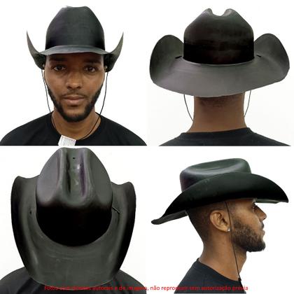 Imagem de Chapéu de Vaqueiro Cowboy serve em Adultos e crianças Festa Junina Preto