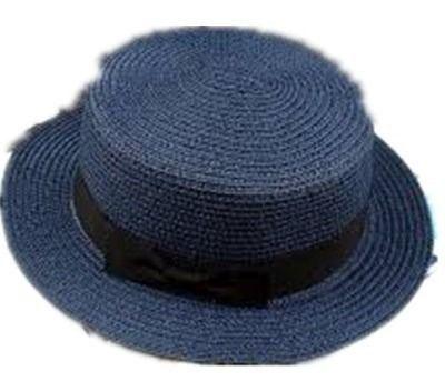 Imagem de Chapéu De Verão Palha Boater Palheta Paris Praia Unissex